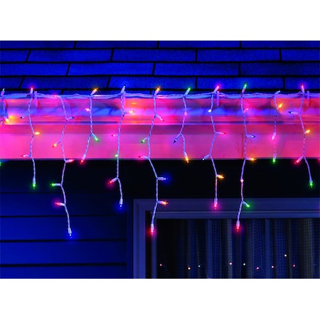 Celebrations Celebrations Red Incandescent Mini Multicolored 300 ct Icicle Christmas Lights 17 ft. 14089-71